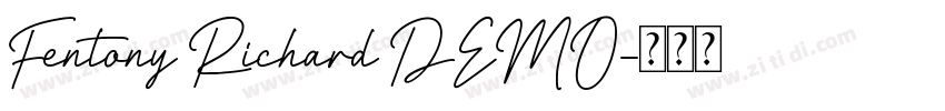 Fentony Richard DEMO字体转换